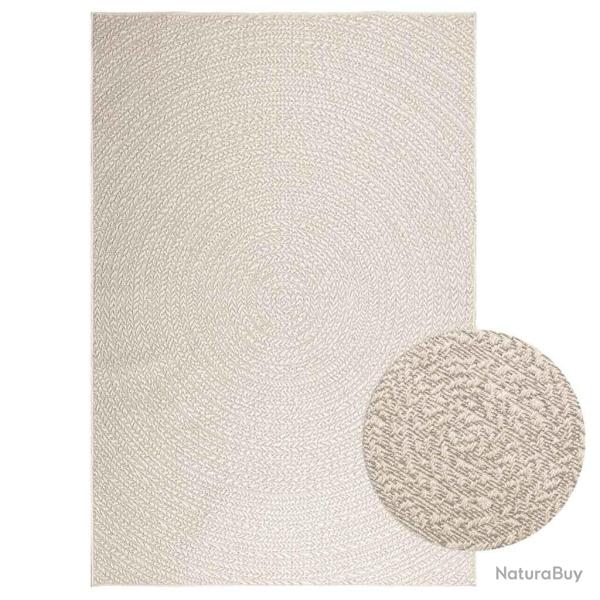 Tapis ZIZUR cr�me 160x230 cm aspect de jute int�rieur ext�rieur alsavelo
