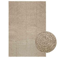 Tapis ZIZUR beige 140x200 cm aspect de jute int&eacute;rieur ext&eacute;rieur alsavelo