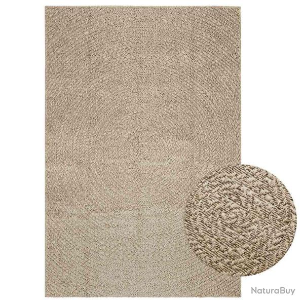 Tapis ZIZUR beige 140x200 cm aspect de jute int�rieur ext�rieur alsavelo