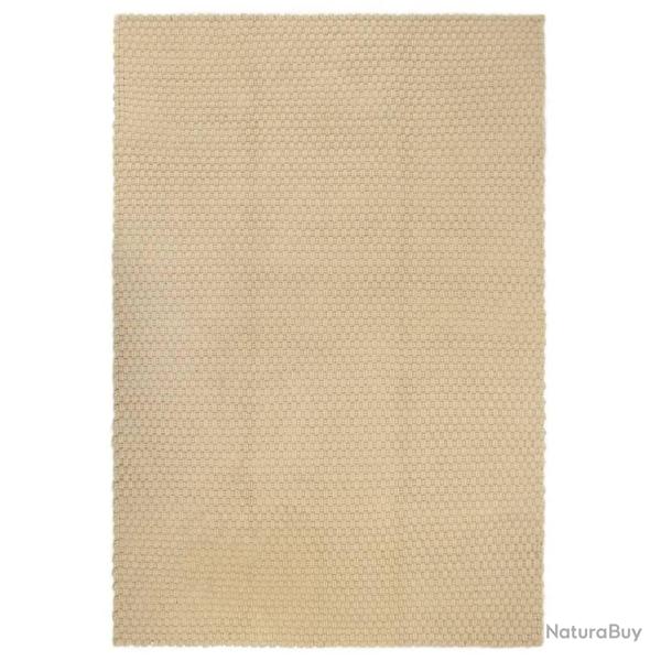 Tapis rectangulaire Naturel 160x230 cm Coton alsavelo