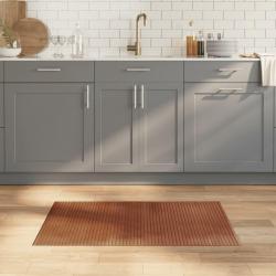 Tapis rectangulaire marron 60x100 cm bambou alsavelo