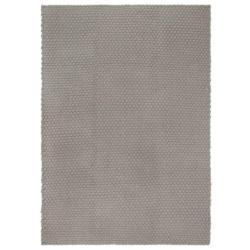 Tapis rectangulaire Gris 160x230 cm Coton alsavelo