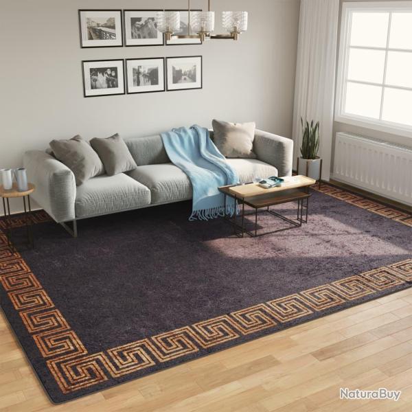 Tapis lavable noir et dor� 400x300 cm antid�rapant alsavelo
