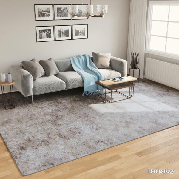 Tapis lavable gris 400x300 cm antid�rapant alsavelo