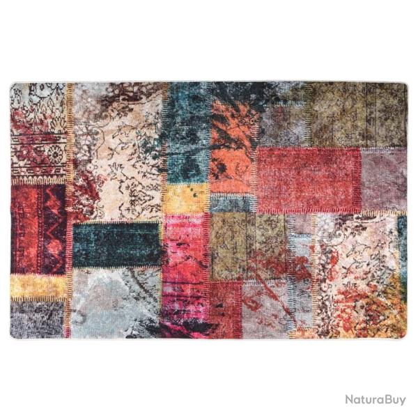 Tapis lavable antid�rapant Patchwork 80x150 cm Multicolore alsavelo