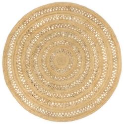 Tapis fait &agrave; la main Jute tress&eacute;e 180 cm alsavelo