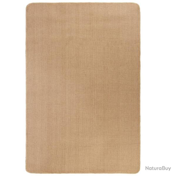Tapis en jute avec support en latex 140x200 cm Naturel