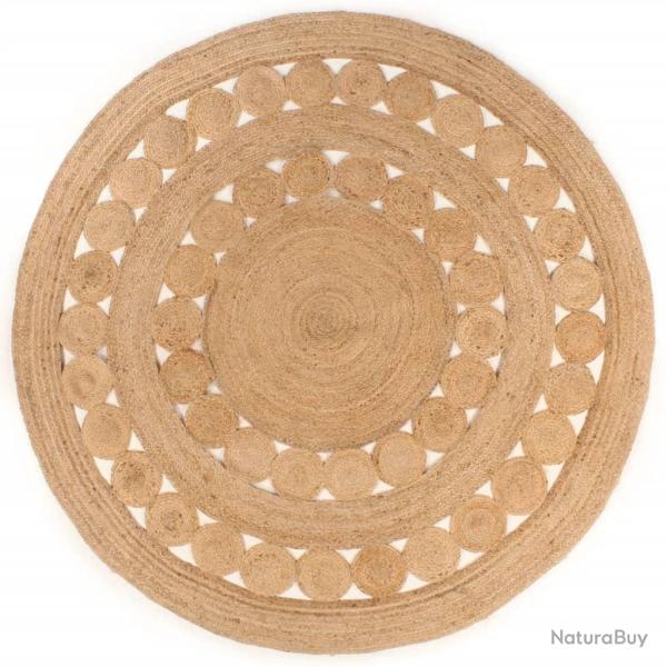 Tapis Design tress� Jute 180 cm Rond alsavelo