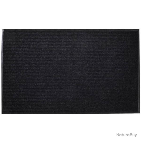 Tapis d'entr�e PVC Noir 120 x 180 cm alsavelo