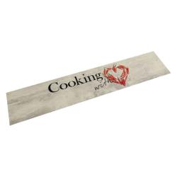 Tapis de cuisine lavable imprim&eacute; de piment Cooking 60x300 cm alsavelo