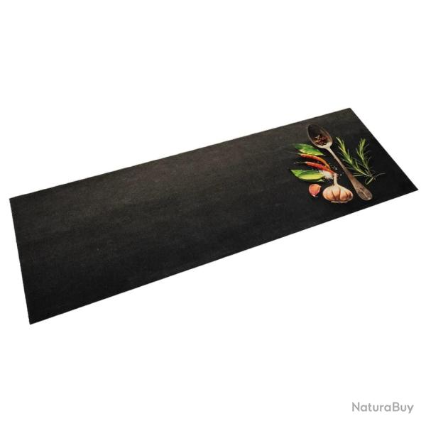 Tapis de cuisine lavable impression d'�pices 60x180 cm velours alsavelo