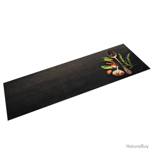 Tapis de cuisine lavable impression d'�pices 45x150 cm velours alsavelo