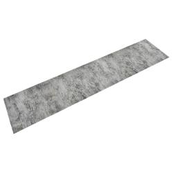 Tapis de cuisine lavable impression b&eacute;ton 60x300 cm velours alsavelo