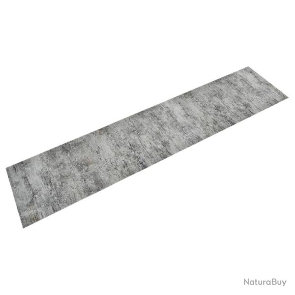 Tapis de cuisine lavable impression b�ton 60x300 cm velours alsavelo
