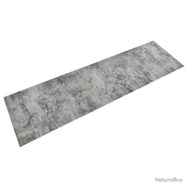 Tapis de cuisine lavable impression b�ton 45x150 cm velours alsavelo