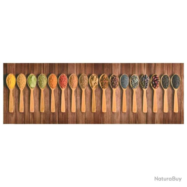 Tapis de cuisine lavable Cuill�res 60x300 cm alsavelo