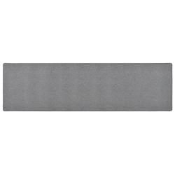Tapis de couloir Gris fonc&eacute; 50x200 cm alsavelo