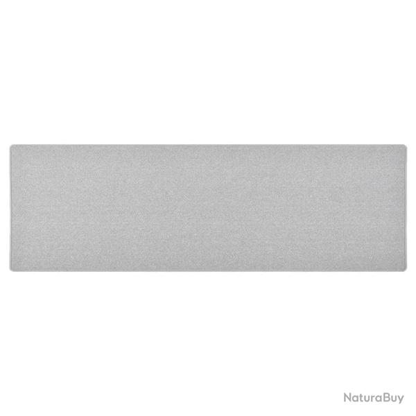 Tapis de couloir Gris clair 80x250 cm alsavelo