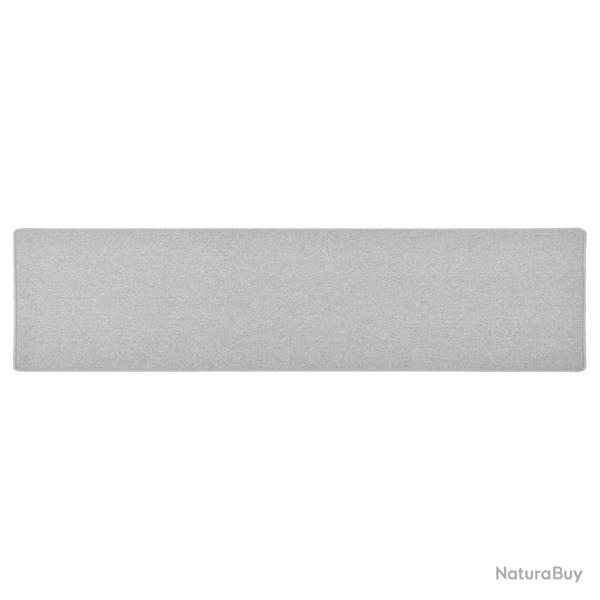 Tapis de couloir Gris clair 50x200 cm alsavelo