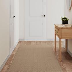 Tapis de couloir aspect sisal sable 80x400 cm alsavelo