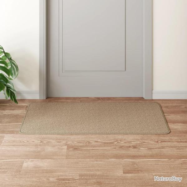 Tapis de couloir aspect sisal sable 50x100 cm alsavelo