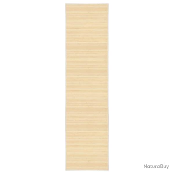 Tapis Bambou 80x300 cm Naturel alsavelo