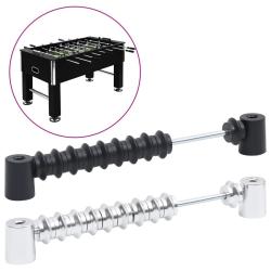 Tableaux d'affichage de baby-foot 2 pcs Noir et argent&eacute; alsavelo