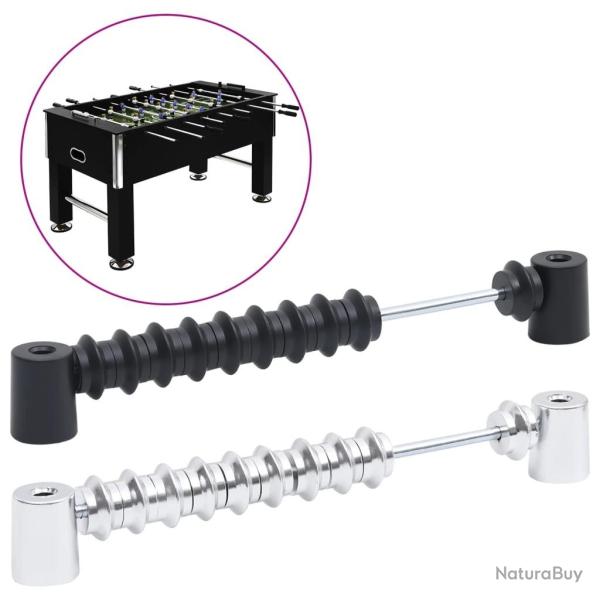 Tableaux d'affichage de baby-foot 2 pcs Noir et argent� alsavelo