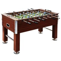 Table de football Acier 60 kg 140 x 74,5 x 87,5 cm Marron alsavelo