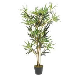 Bambou artificiel 552 feuilles 120 cm vert alsavelo