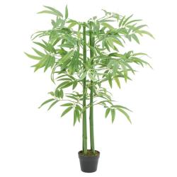 Bambou artificiel 384 feuilles 120 cm vert alsavelo