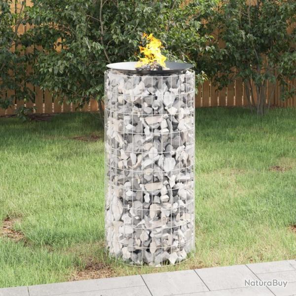 Foyer en gabion � 50 cm Fer galvanis�