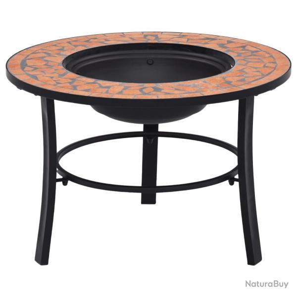 Foyer mosa�que Terre cuite 68 cm C�ramique alsavelo