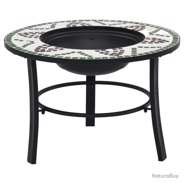 Foyer mosa�que Vert 68 cm C�ramique