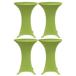 Housses de table extensible 4 pcs 70 cm Vert alsavelo