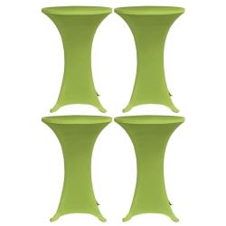 Housses de table extensible 4 pcs 60 cm Vert alsavelo