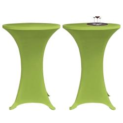 Housse de table extensible 2 pcs 60 cm Verte alsavelo