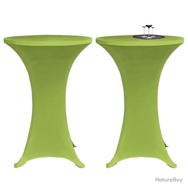 Housse de table extensible 2 pcs 60 cm Verte alsavelo