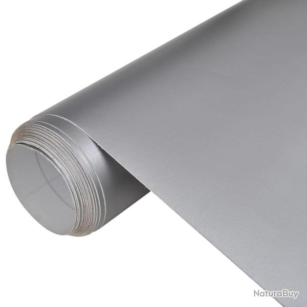 Films de voiture 2 pcs Argent� mat 100x150 cm+50x150 cm