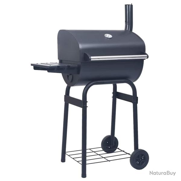 Gril barbecue au charbon avec �tag�re inf�rieure Noir