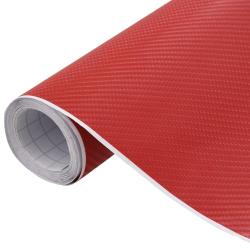 Films 4D de voiture 2 pcs Rouge 100x150 cm alsavelo