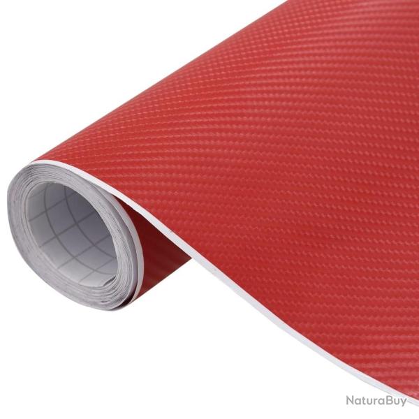 Films 4D de voiture 2 pcs Rouge 100x150 cm