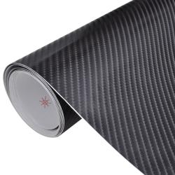 Films 4D de voiture 2 pcs Noir 100x150 cm+50x150 cm alsavelo