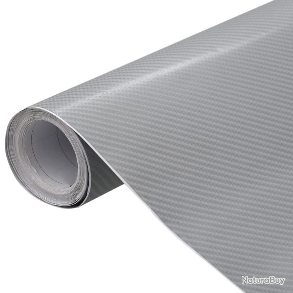 Films 4D de voiture 2 pcs Argent� 100x150 cm+50x150 cm
