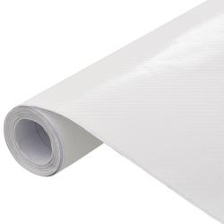 Films 4D de voiture 2 pcs Blanc 100x150 cm