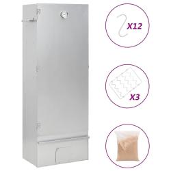 Fumoir pour four &agrave; barbecue avec copeaux de bois 44,5x29x110 cm alsavelo