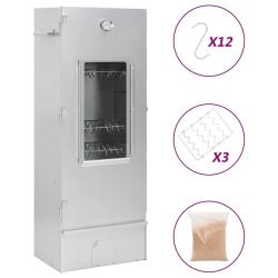 Fumoir pour four &agrave; barbecue avec copeaux de bois 44,5x29x110 cm alsavelo