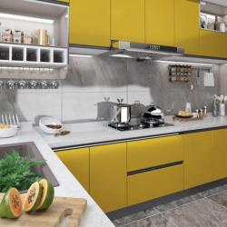 Film autoadh&eacute;sif pour meubles Dor&eacute; brillant 500x90 cm PVC alsavelo