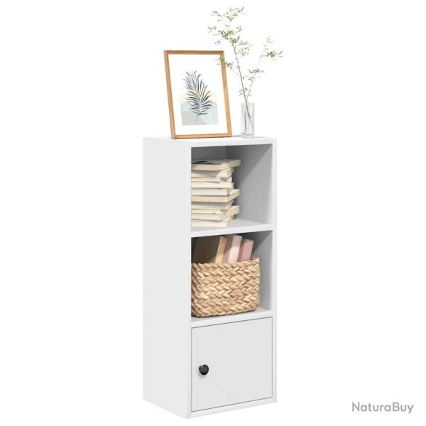 Biblioth�que blanc 31x24x77 cm bois d'ing�nierie alsavelo