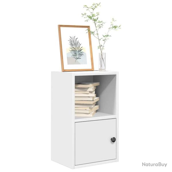 Biblioth�que blanc 31x24x52 cm bois d'ing�nierie alsavelo